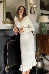 Cuddly Sweetness Pearl Knit Midi Dress - 2 Colors - View 8