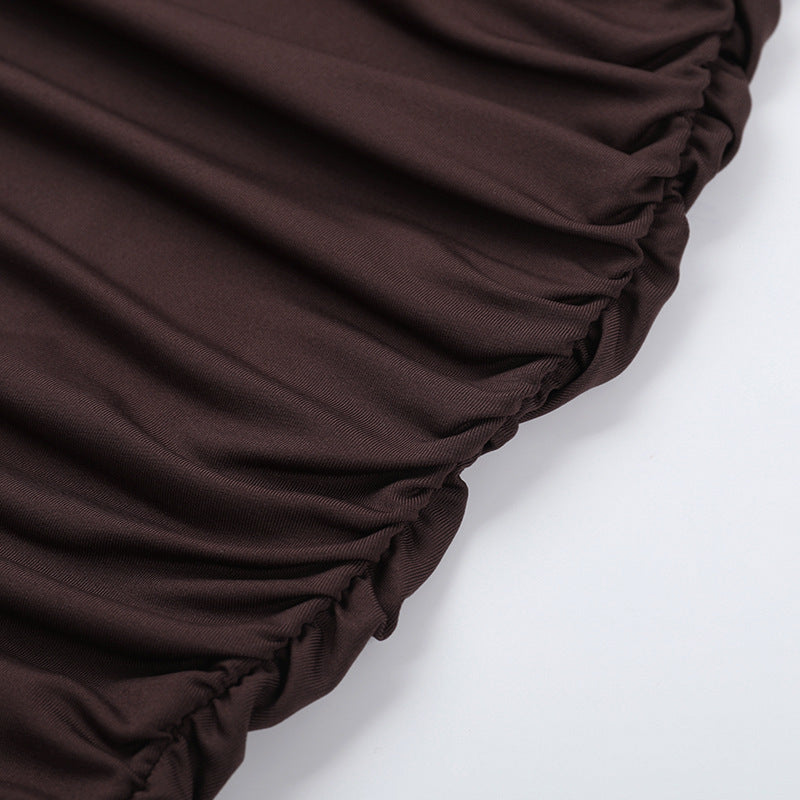 Castro Mini Dress - Brown