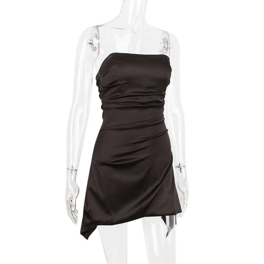 Cassio Mini Dress - Brown