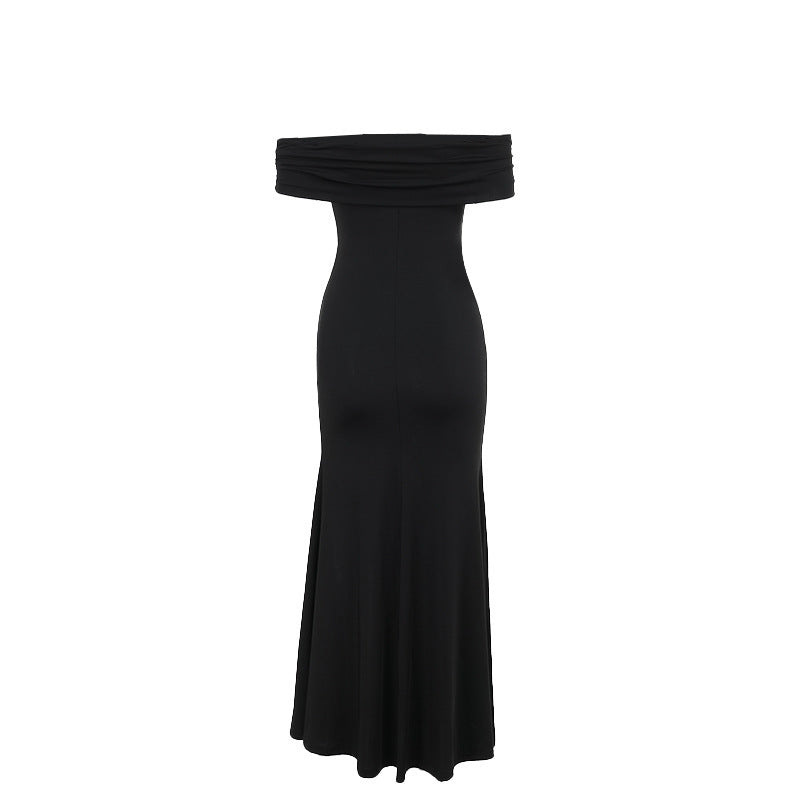 Showstopper Slit Dress-Black