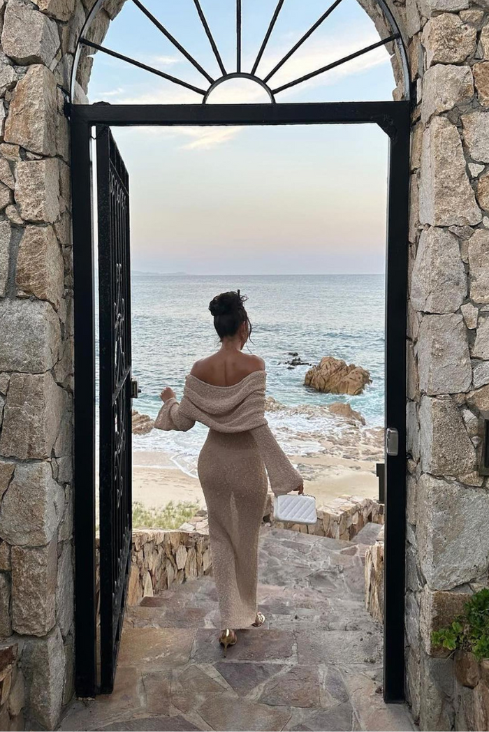 ALLURE BOUCLE MAXI DRESS
