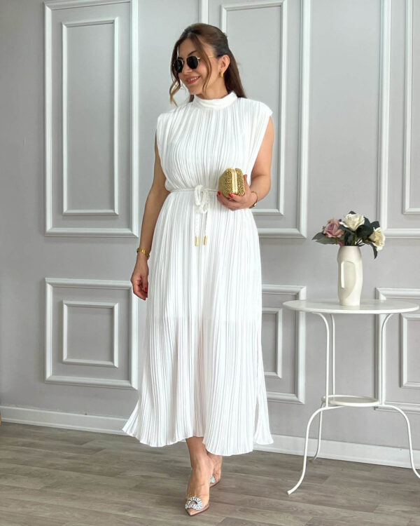 Lizel Midi Dress - White