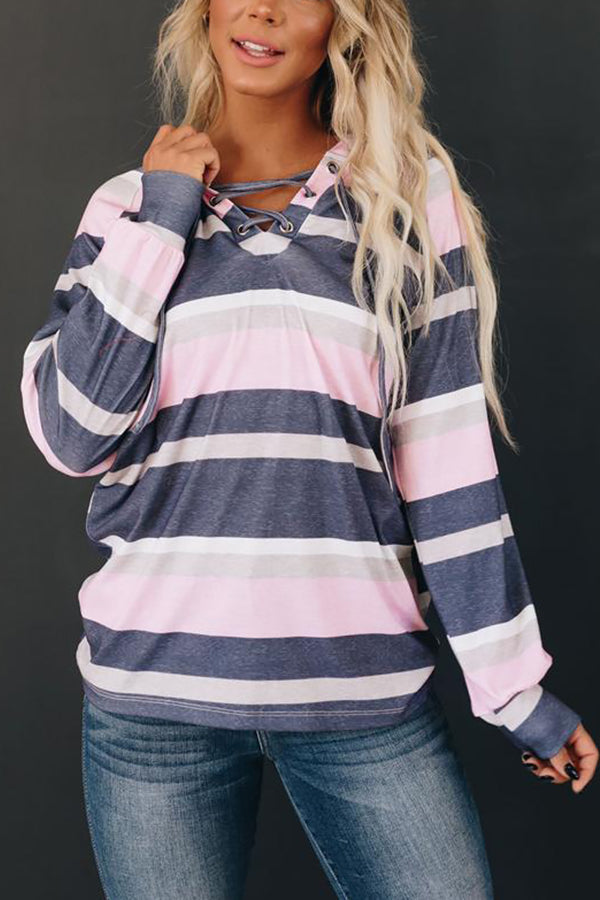 Modern Memories Stripe Hoodie