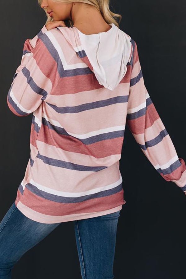 Modern Memories Stripe Hoodie