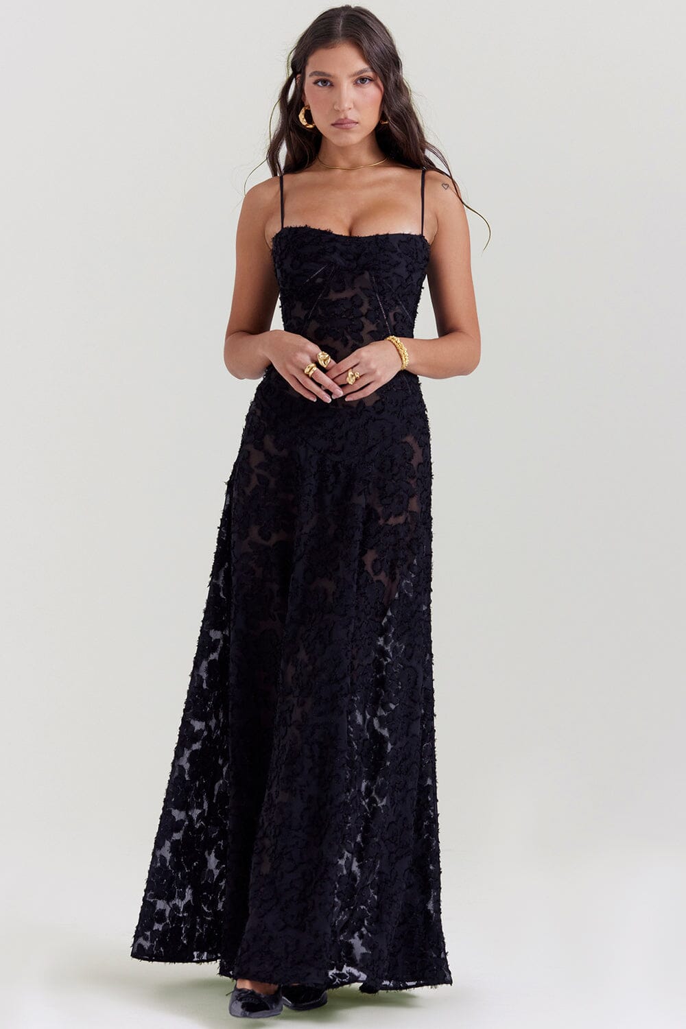 Catalina Effortless Dress Women's Open Back Maxi Boutique Collection