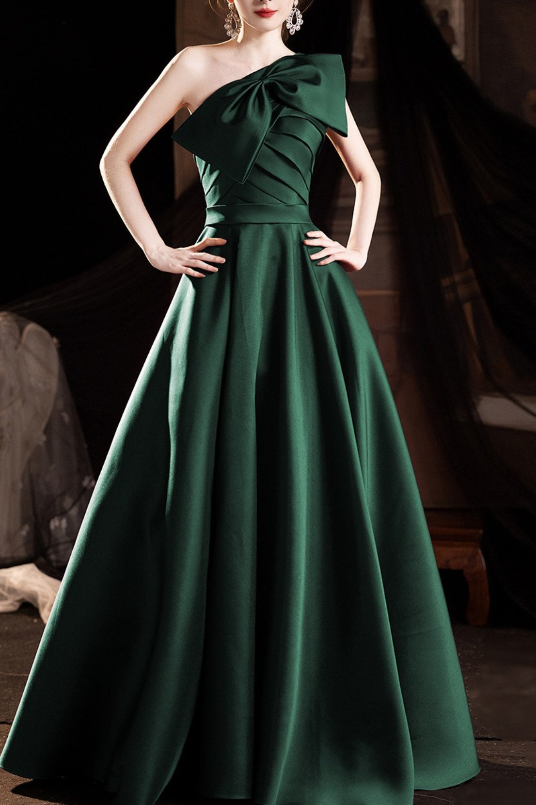 Elegant Floor Length Performance Gown Prom Dress