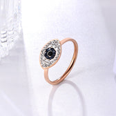Eye Of God Rose Gold 14k Titanium Steel Rings