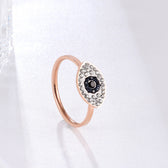Eye Of God Rose Gold 14k Titanium Steel Rings