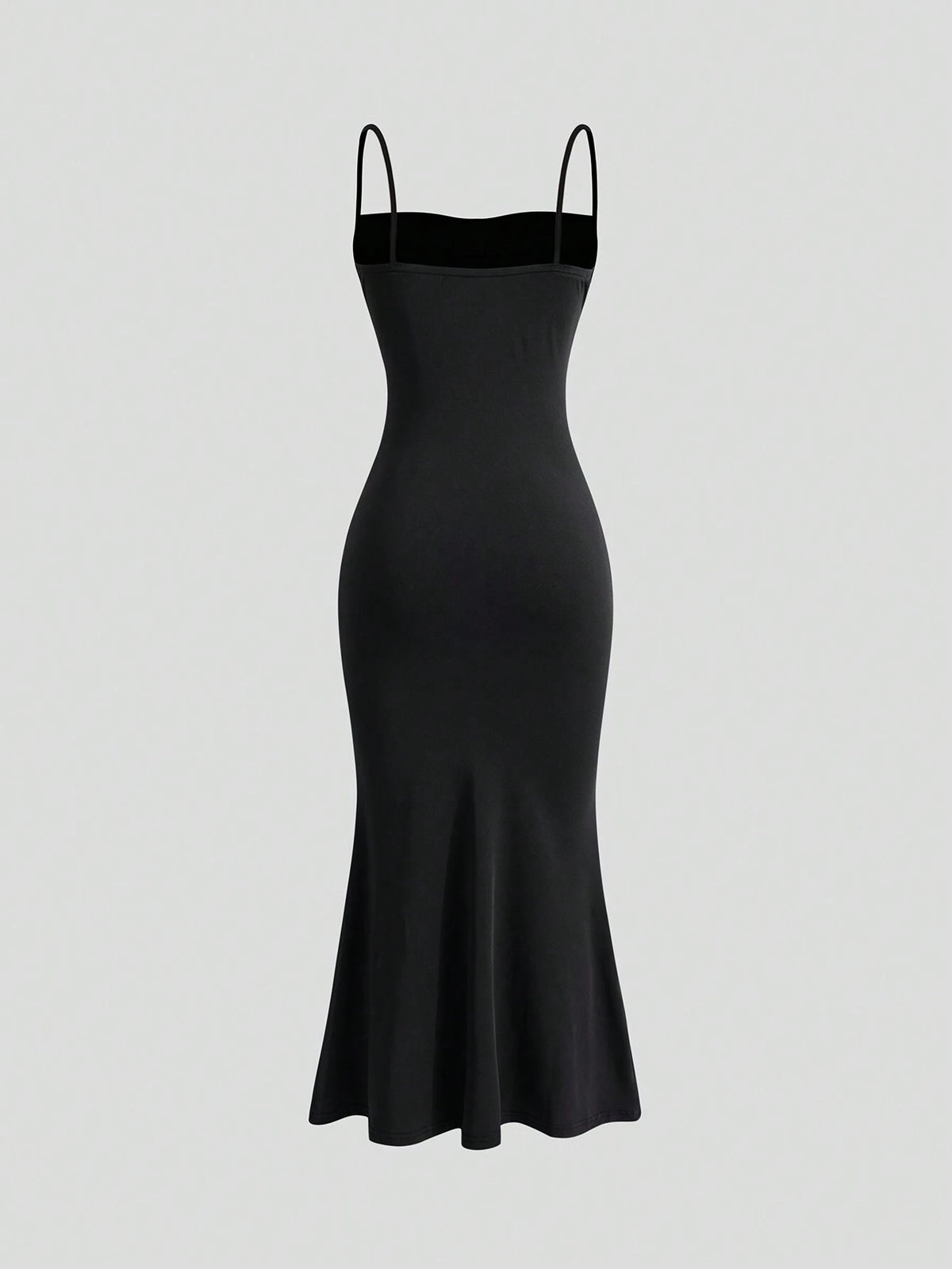 Ruched Bodice Spaghetti Strap Mermaid Hem Maxi Dress 5