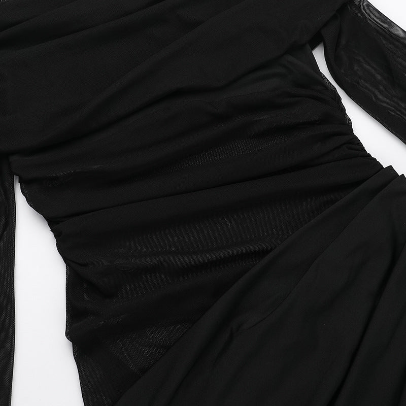 Alisha Off Shoulder Dress Black