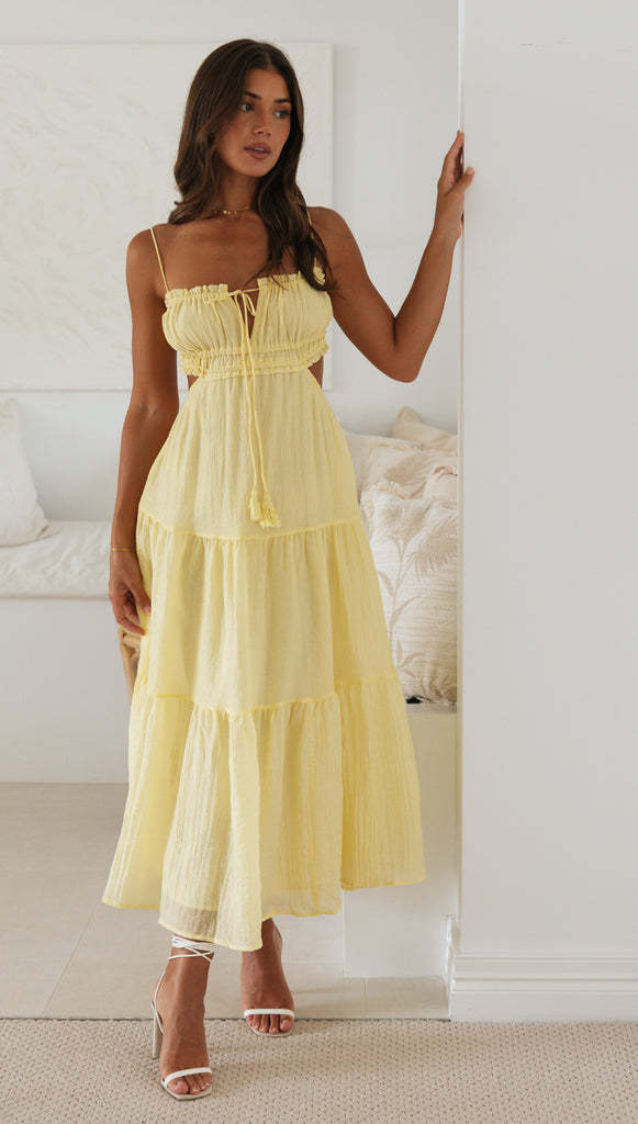 Saz Maxi Dress Yellow
