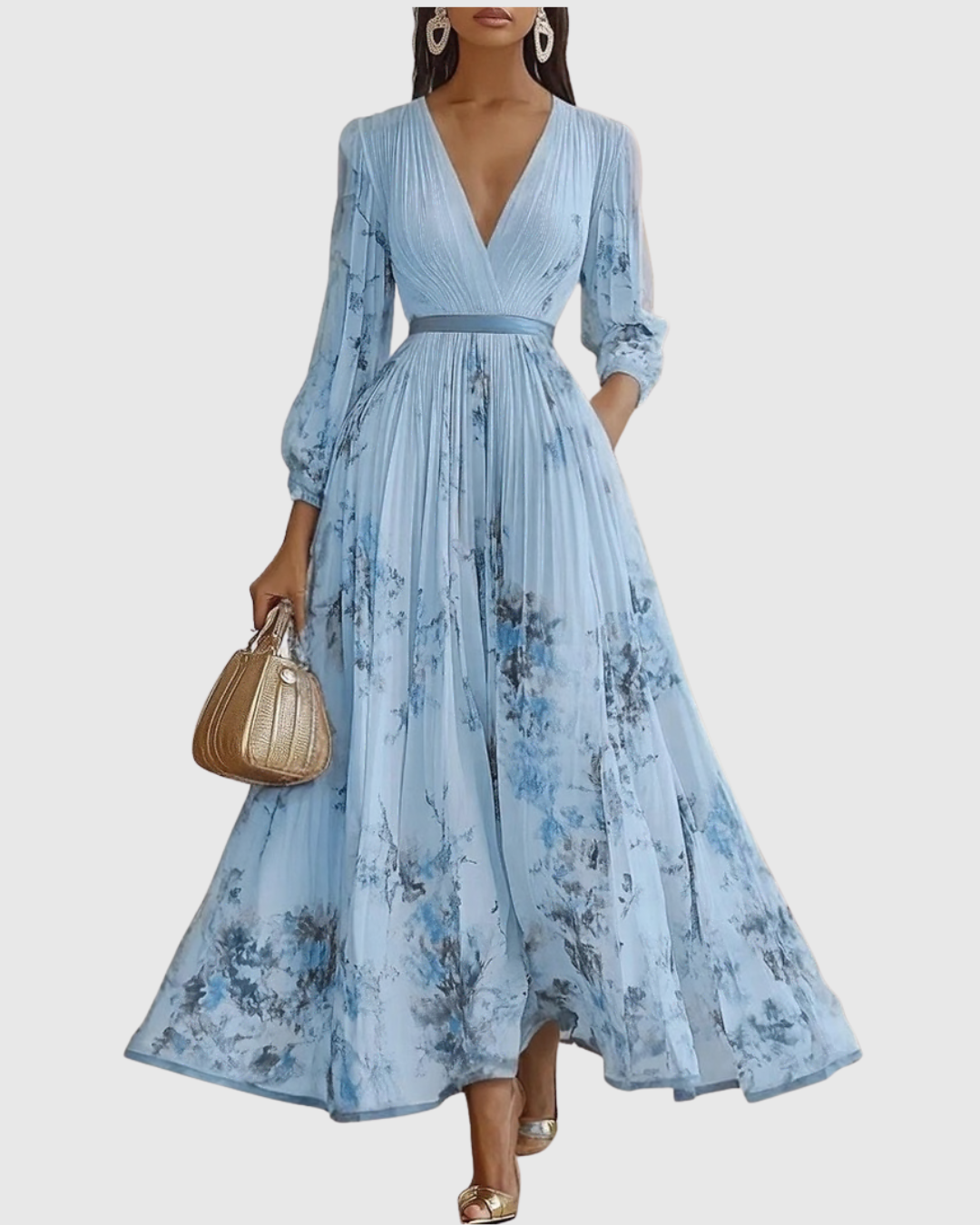 Rowella - Pleated Maxi Dress