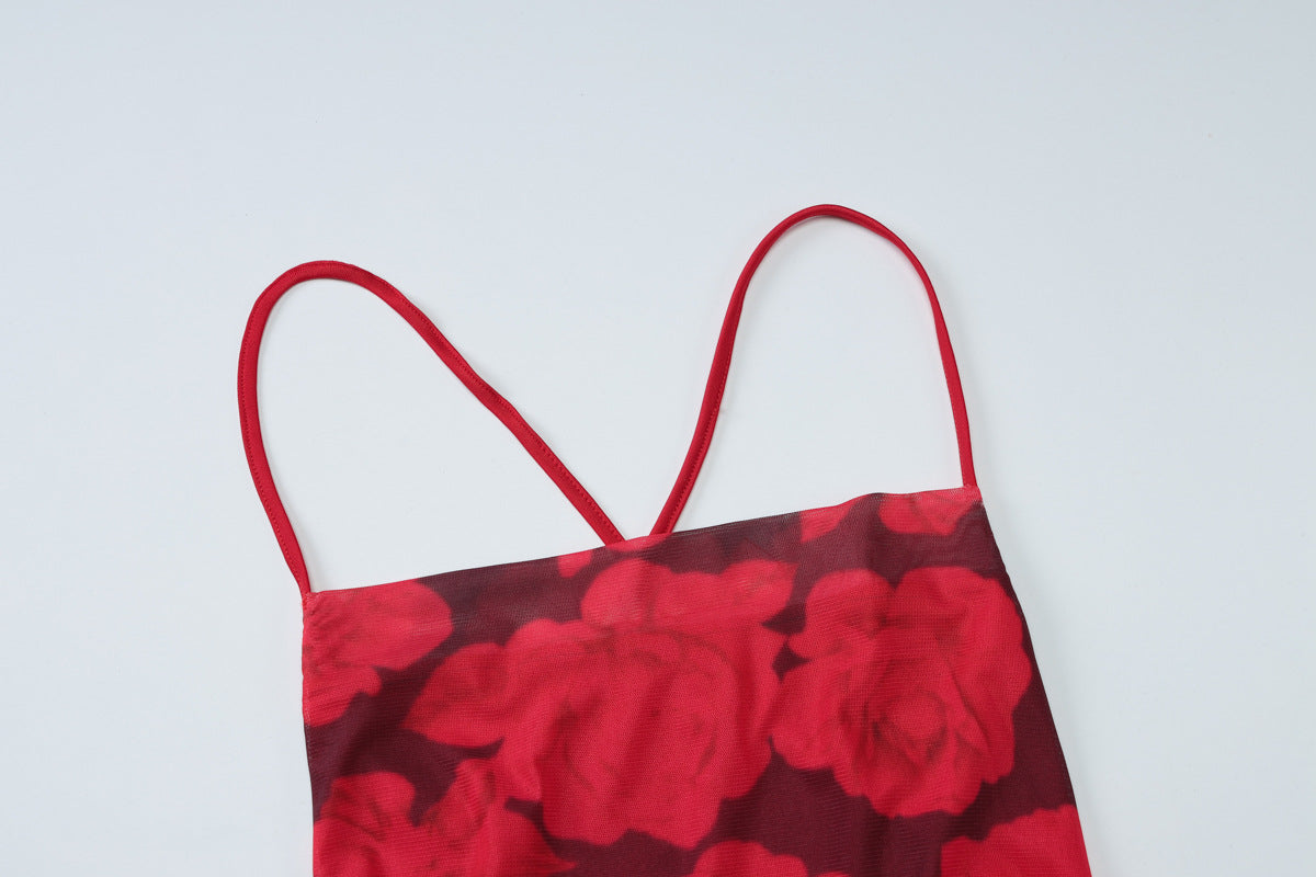 Frederick Maxi Dress - Red