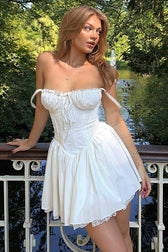 Dream of the Day Tie-Back Lace Mini Dress - View 9