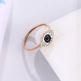 Eye Of God Rose Gold 14K Titanium Steel Rings Rose Gold / 6