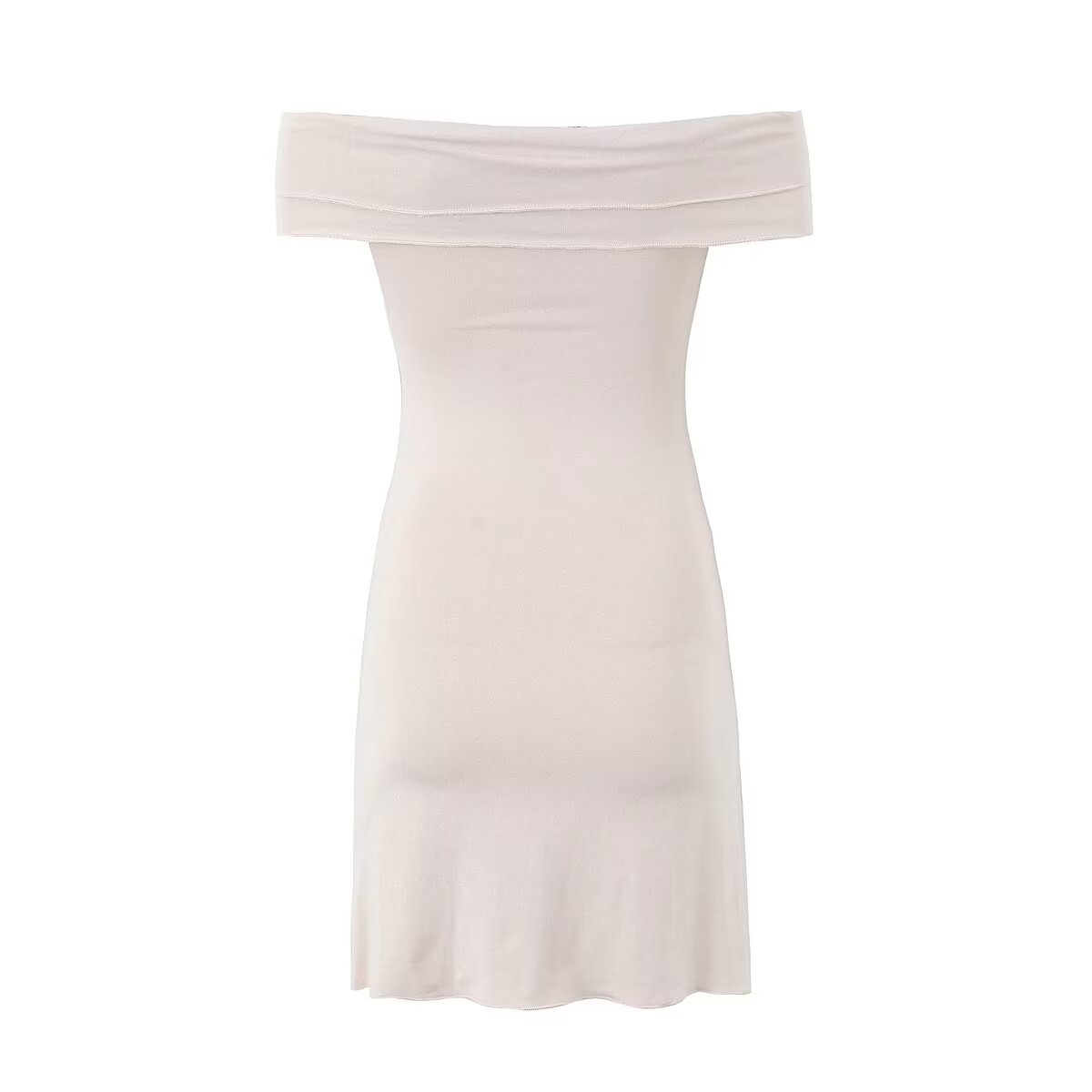 Off Shoulder Ruffle Trim Twist Front Lettuce Hem Bodycon Mini Dress 4