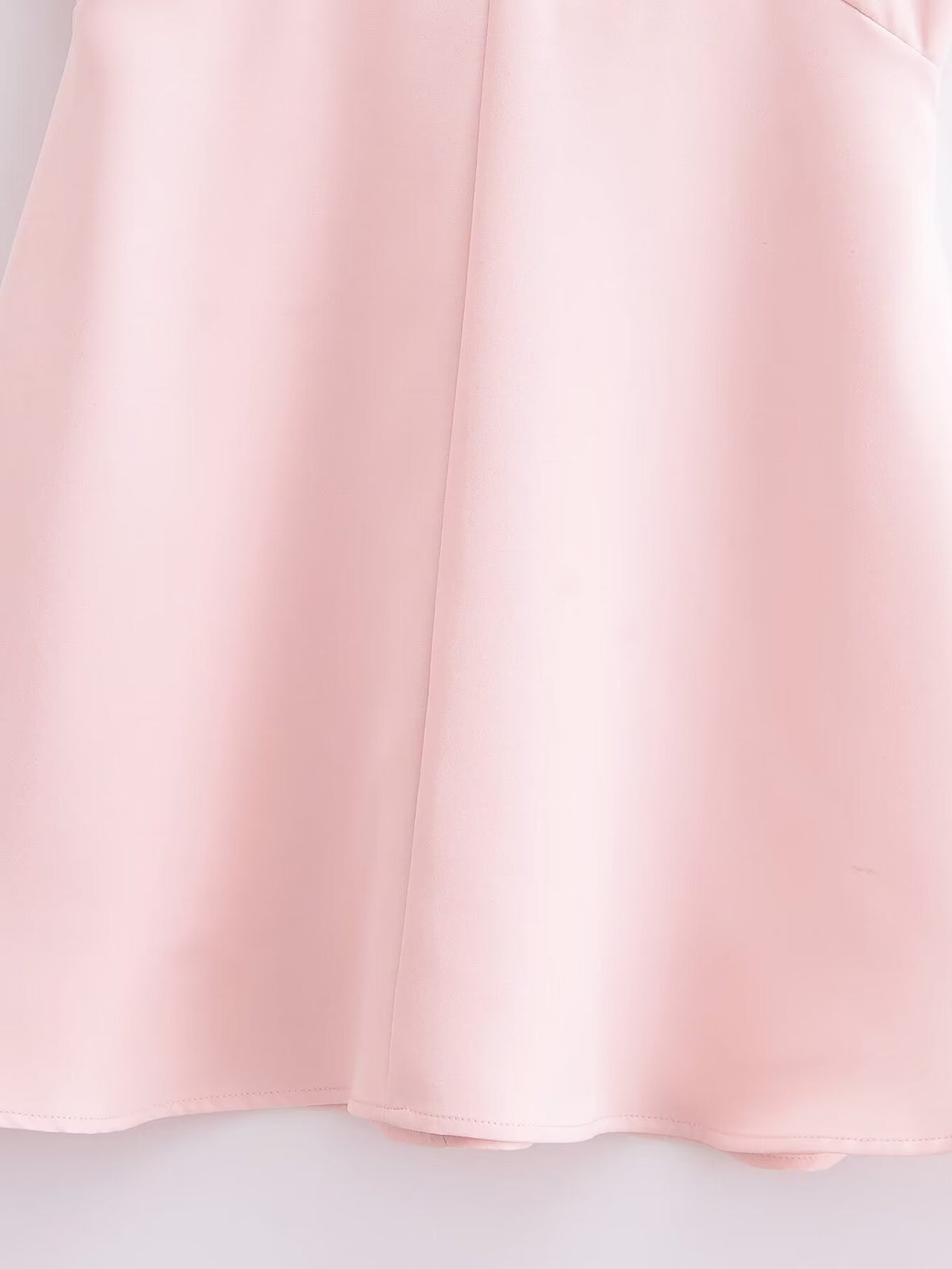 Deep V-Neck Sleeveless Jewel Button A-Line Mini Dress 7
