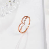 Fox Eye Charmful Creative Personalized Rings Rose Gold / 8
