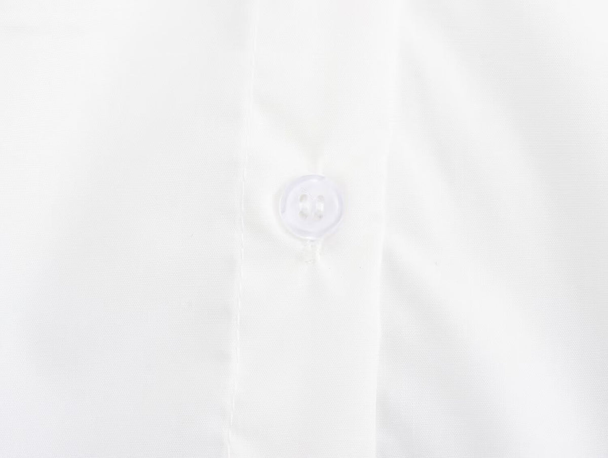 Collared Short Sleeve Belted Tie Waist Mini Shirt Dress 7