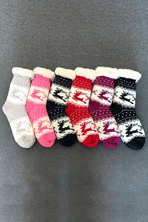 Fuzzy Holiday Socks