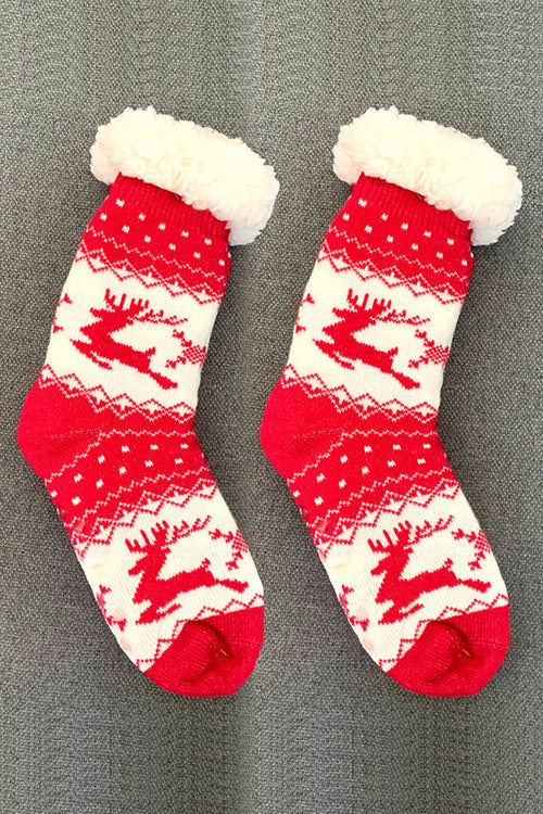 Fuzzy Holiday Socks