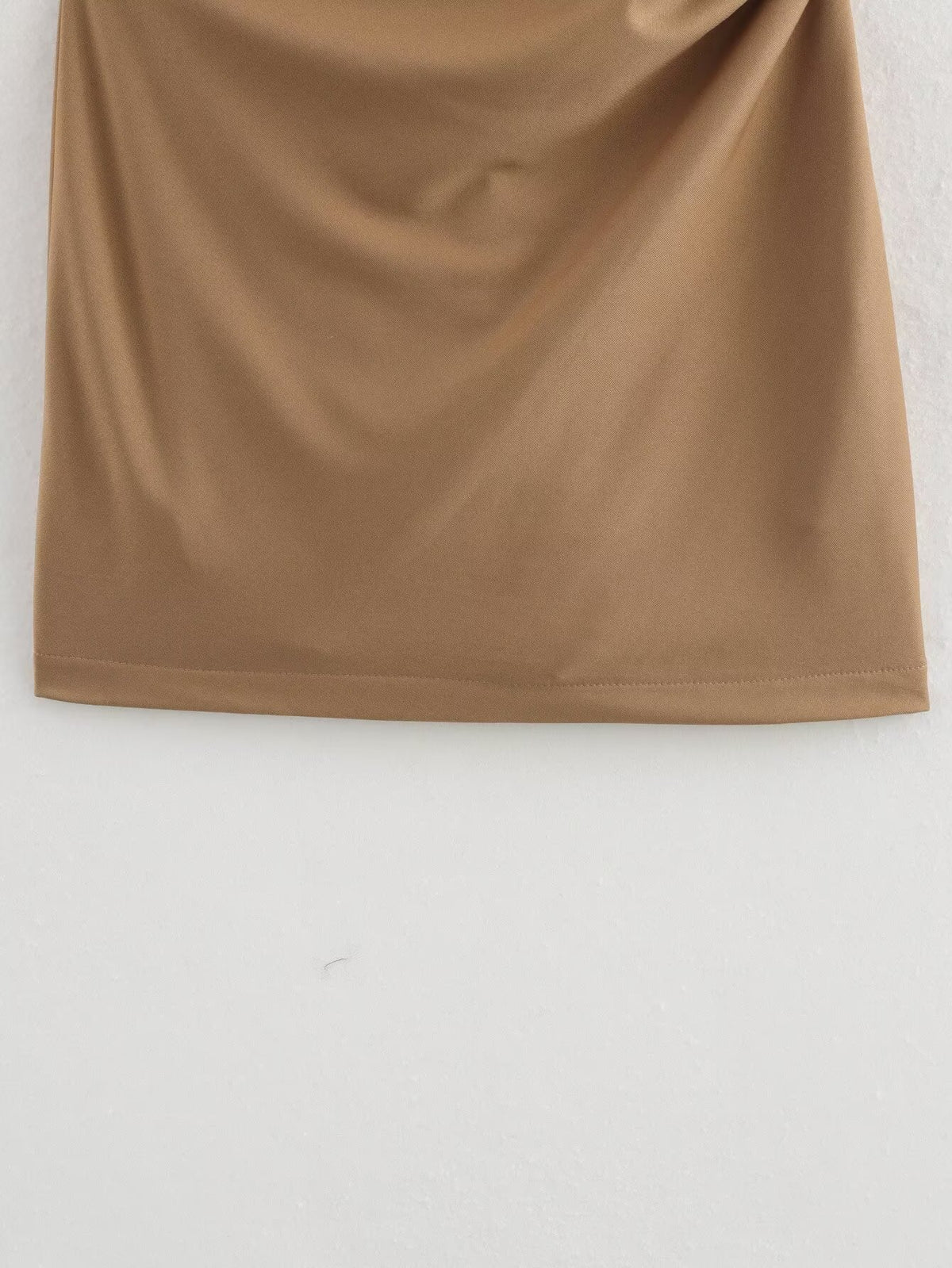 Crew Neck Sleeveless Side Ruched Bodycon Mini Dress 7