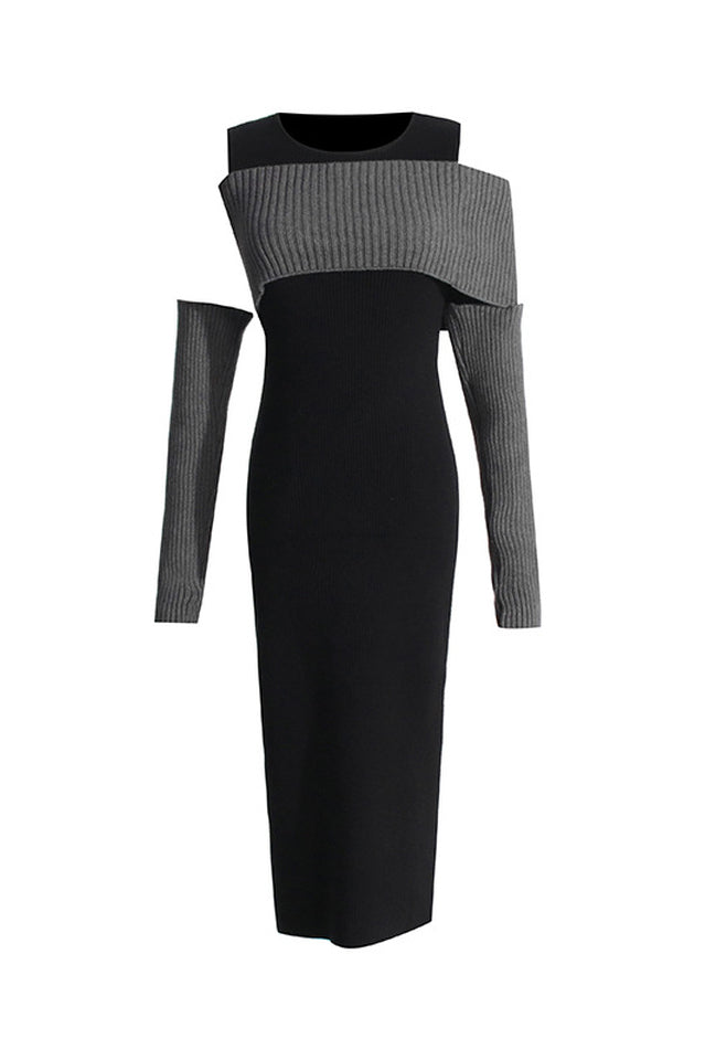 Overlay Knitted Dress