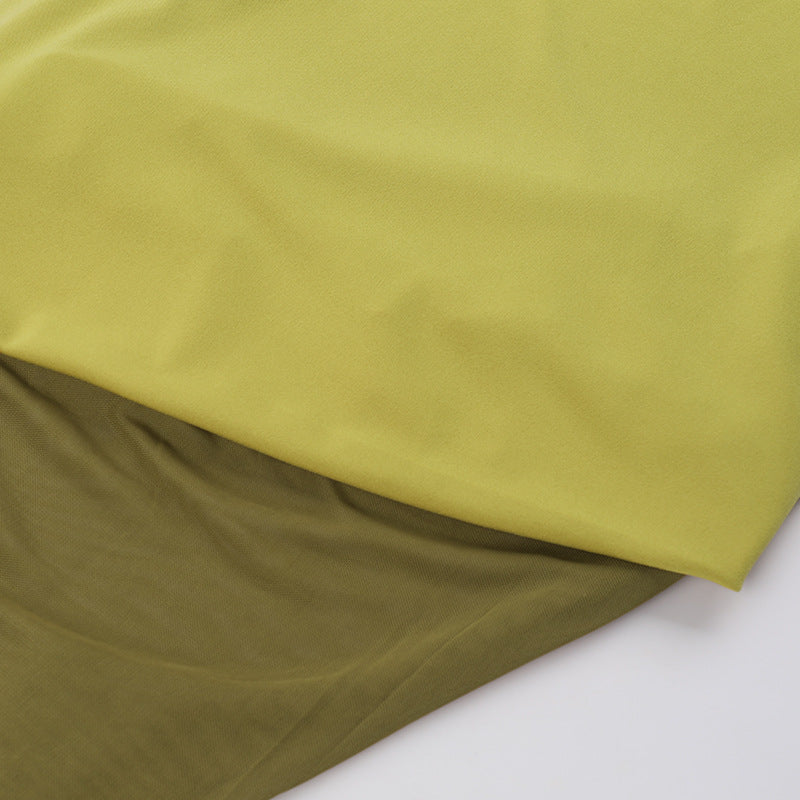 Marysh Mesh Bodycon Dress - Yellow