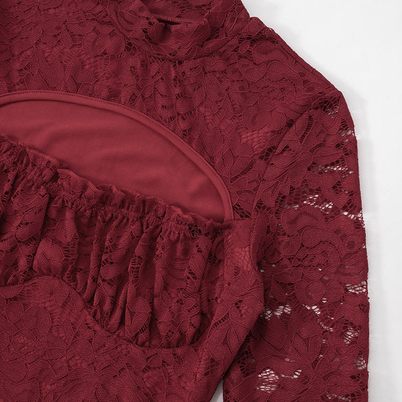 Ingram Mini Dress - Maroon