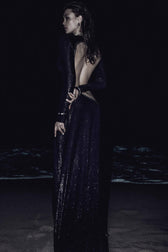 Cut Out Stylish Backless Gown