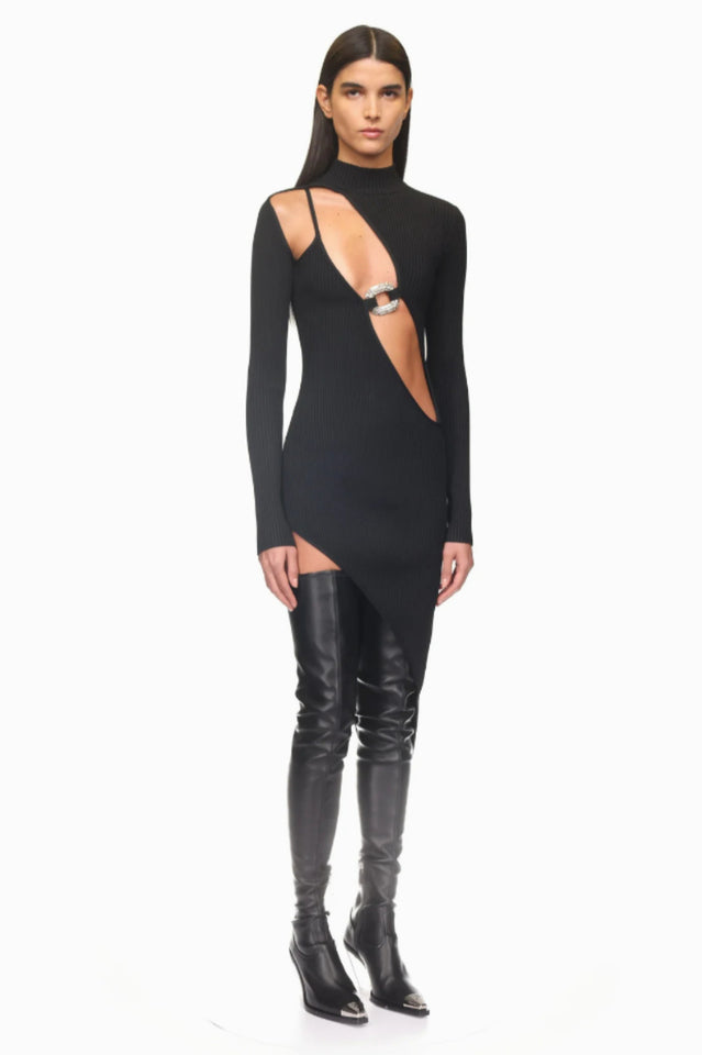 Pamela Asymmetrical Midi Dress