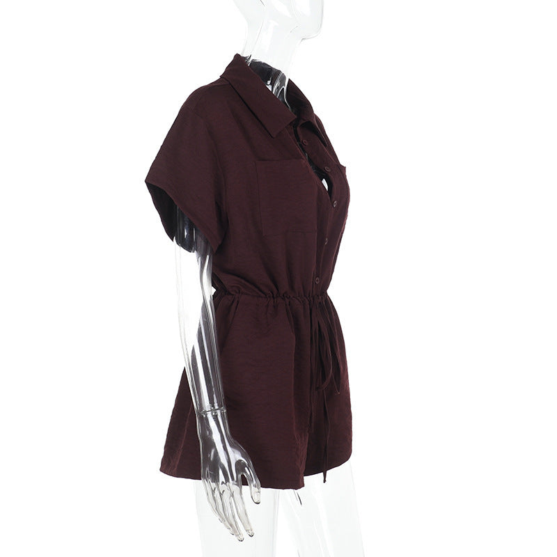 Brimley Romper - Brown