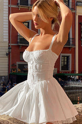 Summer Dream Tie-Back Lace Mini Dress - View 18