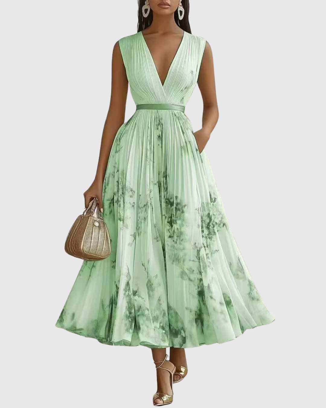 Rowella - Pleated Maxi Dress