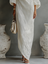 One Shoulder Long Sleeve Maxi Dress Summer 6