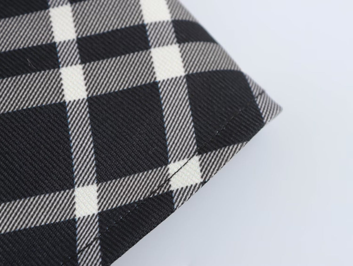 Women Clothing Autumn Winter Street Design Plaid Velvet Dress
