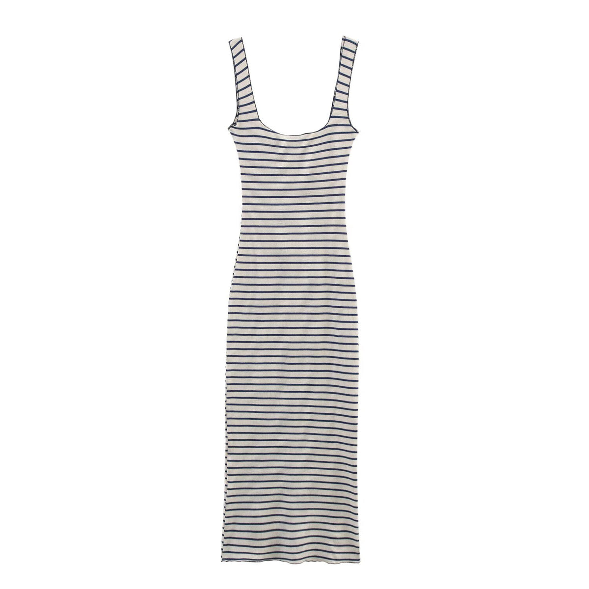 Women Clothing Women Stretch Square Collar Dress