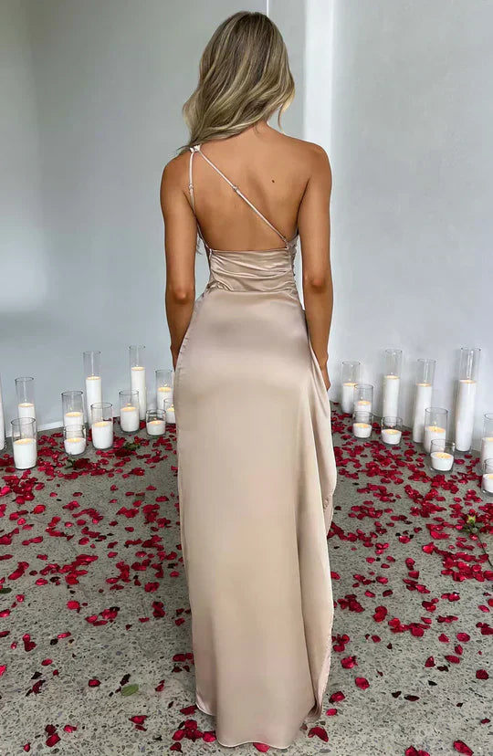 Ariana Premium Satin Maxi Dress Signature Edit