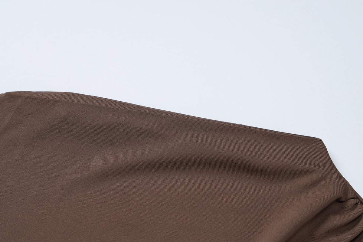 Dreamy Drape Maxi dress - Brown