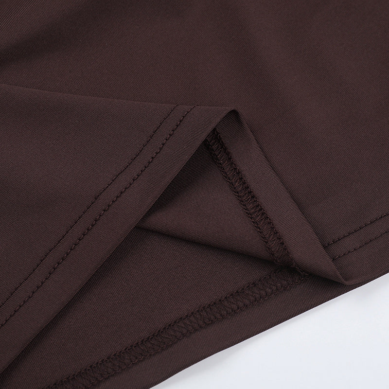 Castro Mini Dress - Brown