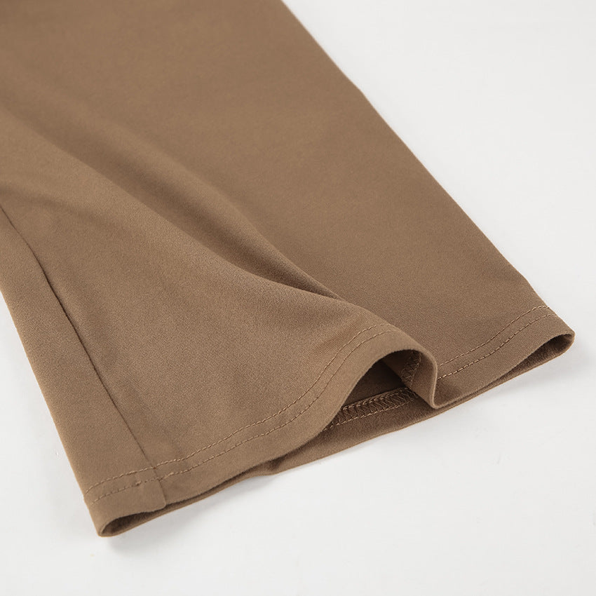 Mocha Mousse Mini Dress - Brown