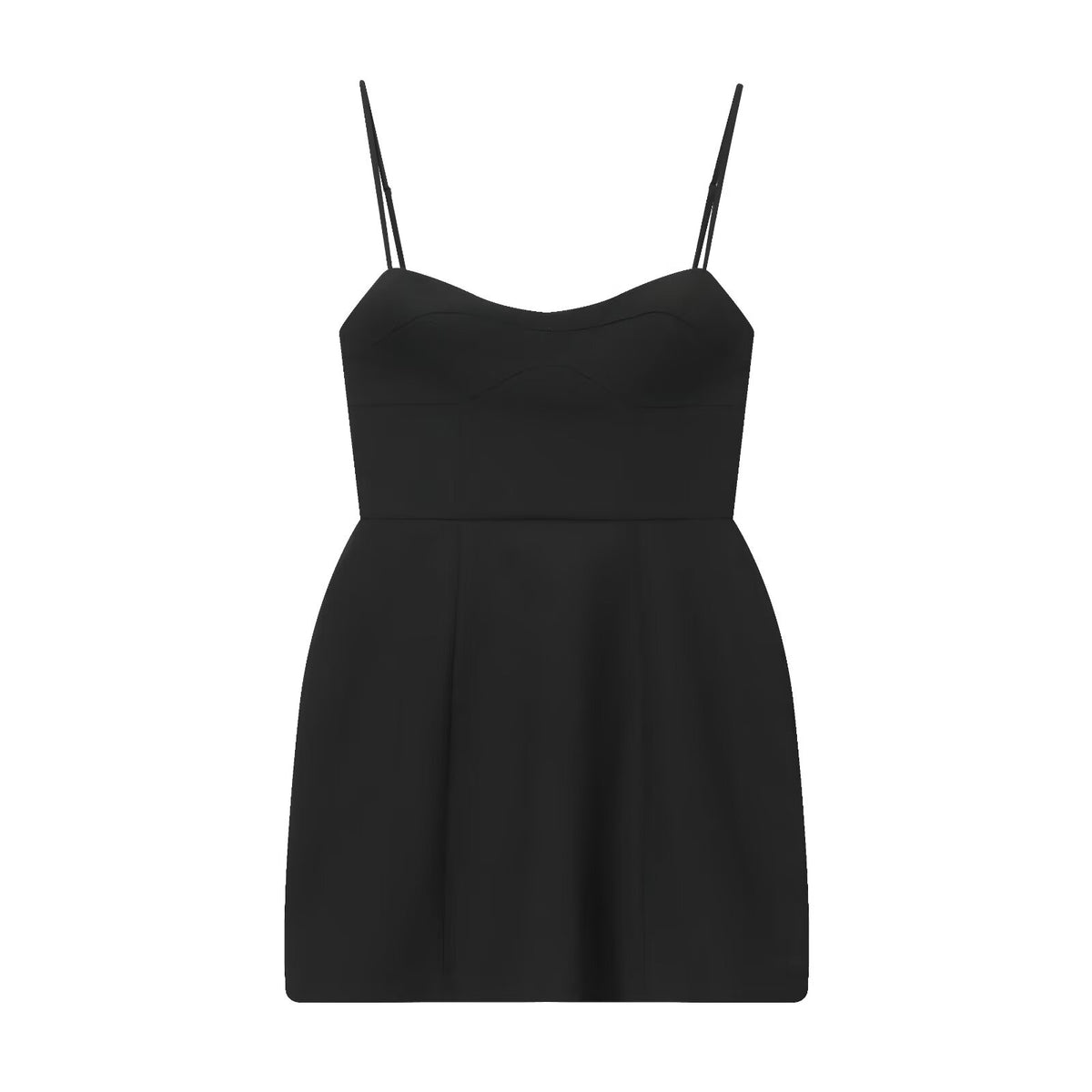 Sweetheart Neck Cami Seamed Bodice Fitted Mini Dress 5