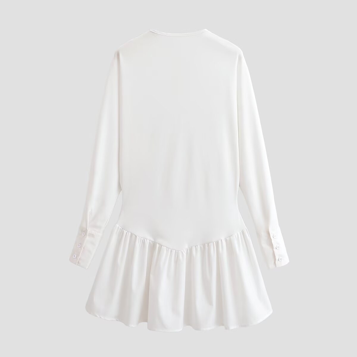 Woman Bat Sleeve Dress