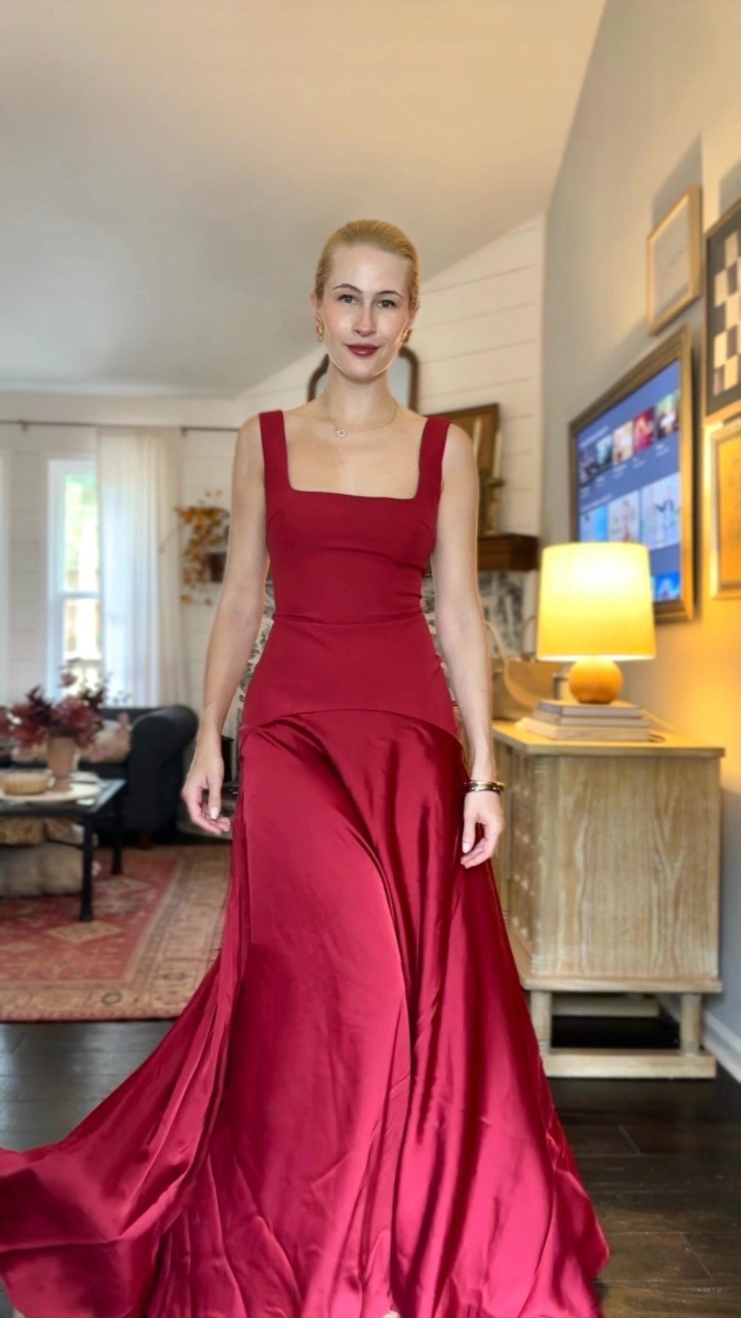 Women Refined Formal Dress Black Evening Maxi Dress Sleeveless Maxi Dress Cami Dress