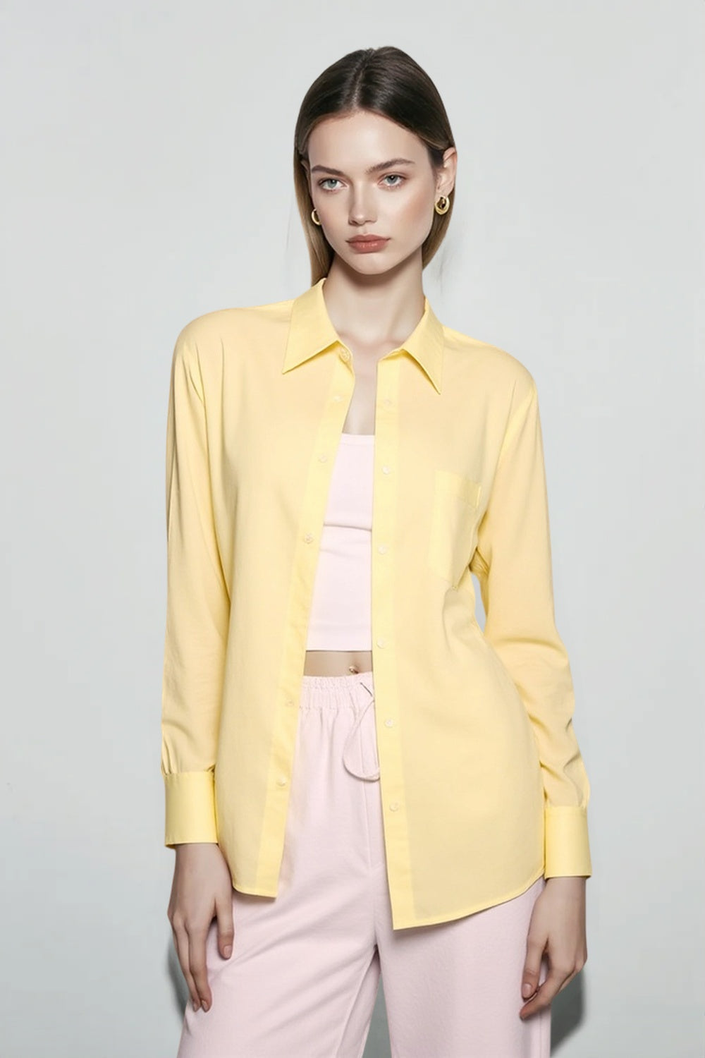 Linen Slim Fit Blouse