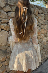 Days of Beauty Lace Long Sleeve Mini Dress - 3 Colors - View 6