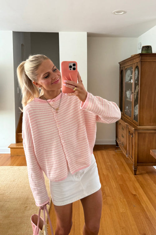 Attractively Cozy Soft Striped Knit Cardigan - 6 Colors