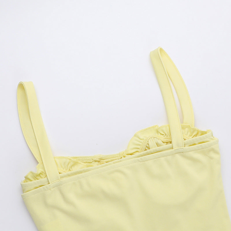 Sunflower Slit Dress Yellow