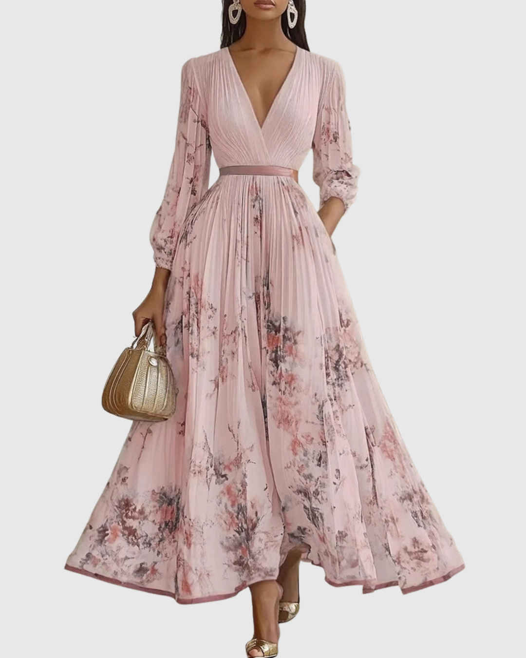 Rowella - Pleated Maxi Dress