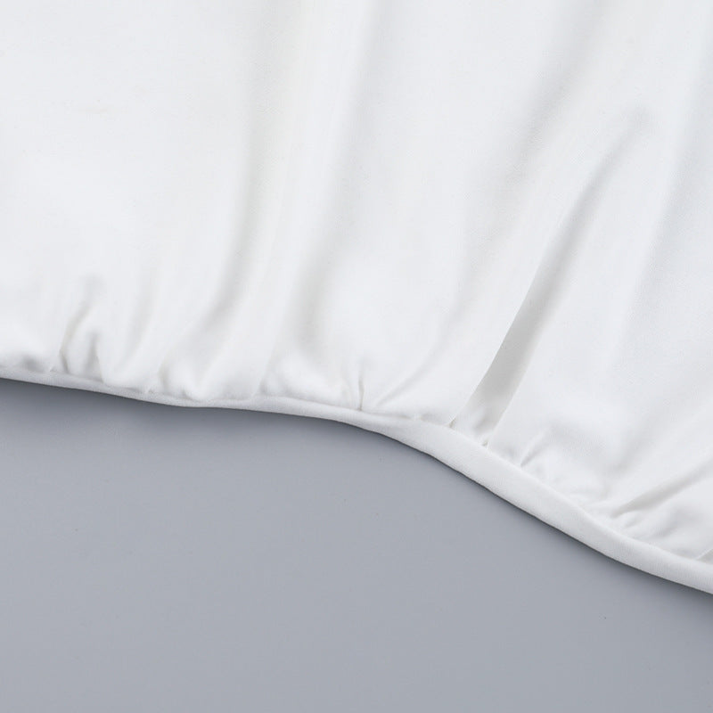 Frostene Off Shoulder Mini Dress-White